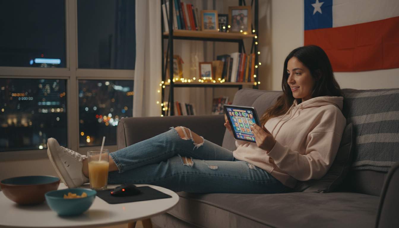 Mujer apostando en línea